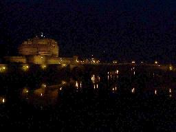 Crossing the Tiber at night (on the way to the hotel from the concert).