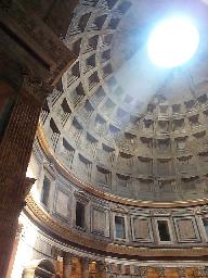 Inside the Pantheon.