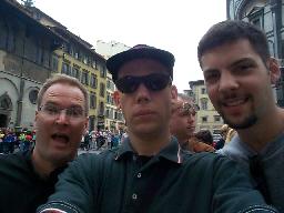 Randy, myself and Chris in line at the Duomo in Florence.