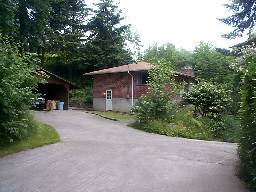 The house as seen from the south-east corner of the property.