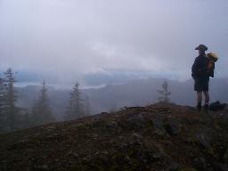 The lookout, the Hood Canal is now visible.