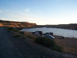 A dusk shot down the lake.