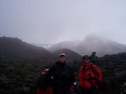 On the rocks above the treeline.