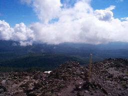 Good view beneath the clouds (6000 feet?).