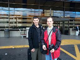 At Sea-Tac before our flight.