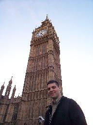 Chris in front of Big Ben.