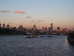 Looking down the river at St. Paul's.