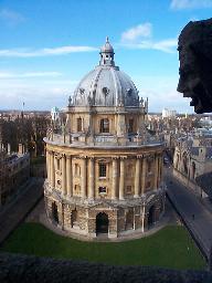 The Radcliffe Camera and a gargoyle from Mary Magdalen.