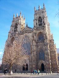 The front of Yorkminster.  It's frickin' HUGE.