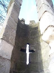 On the old town wall in York.