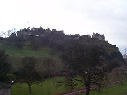 Our first look at Edinburgh Castle.