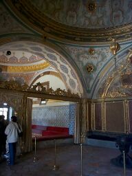 The Council Chambers (the grill where the Sultan would listen is