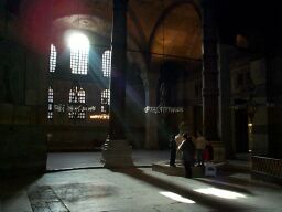 Inside the Aya Sofya.