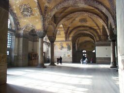 Mosaics in the gallery.