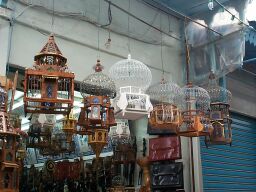 Tunisian birdcages.  I'd have gotten one if I thought I could ship it home.