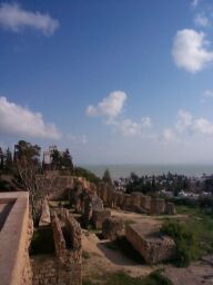 Carthage, the Bay of Tunis beyond.