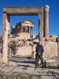 Yours truly in the ruins of the slave market.