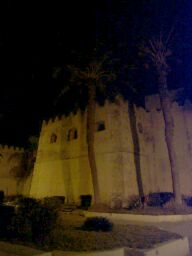 The Sfax medina at night.