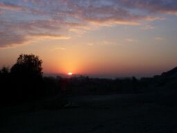 Dawn over Cairo.