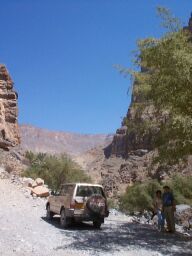 The end of the wadi behing Tanuf.