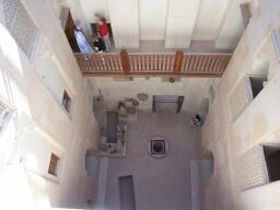 Looking down one of the main courtyards.