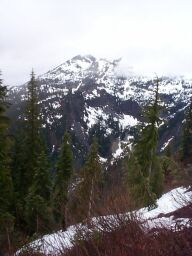 Looking down at another valley to the west.