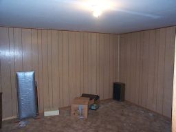 The large (windowless) spare room downstairs.