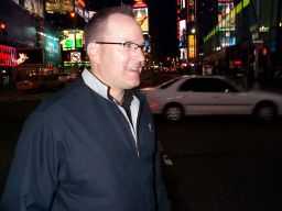 Randy in Times Square.