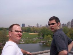 Randy and Chris in Central Park.