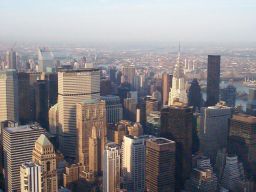 Looking over at the Chrysler Building.