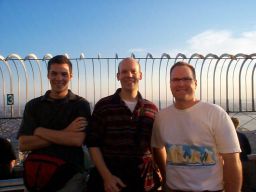 Chris, Thomas, and Randy at the top of the Empire State Building.