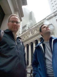 Randy and Chris at Wall Street.