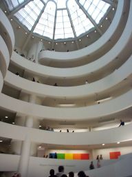 Inside the Guggenheim.