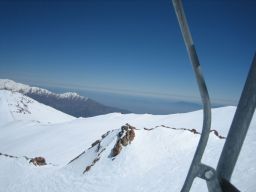 From the top of the lift.