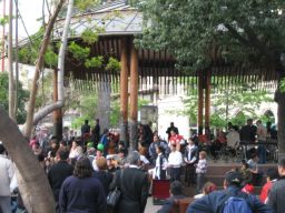 A local folk band at the Plaza de Armas.