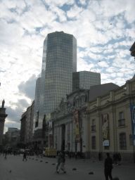 Looking across at the Palacio de la Real Audiencia (Museum of National History).