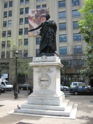 Statue at the Plaza de la Constitucion.