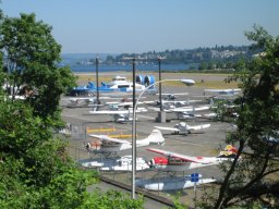 Looking back to the northeast, towards Lake Washington.